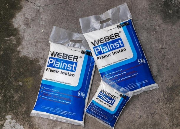 Harga Plamir Tembok Weber Plainst Plamir Instan