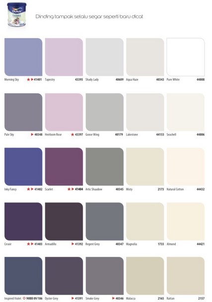 Katalog Warna Cat Dulux Pentalite 1